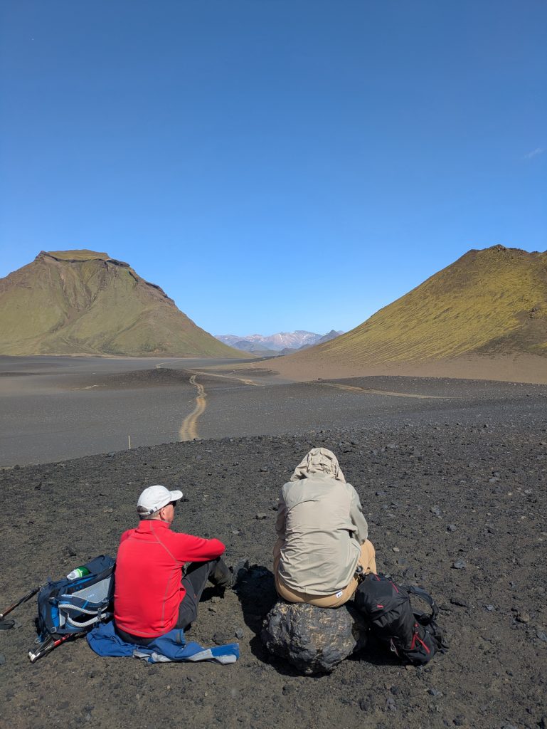 Hiking tour in the highlands in Iceland