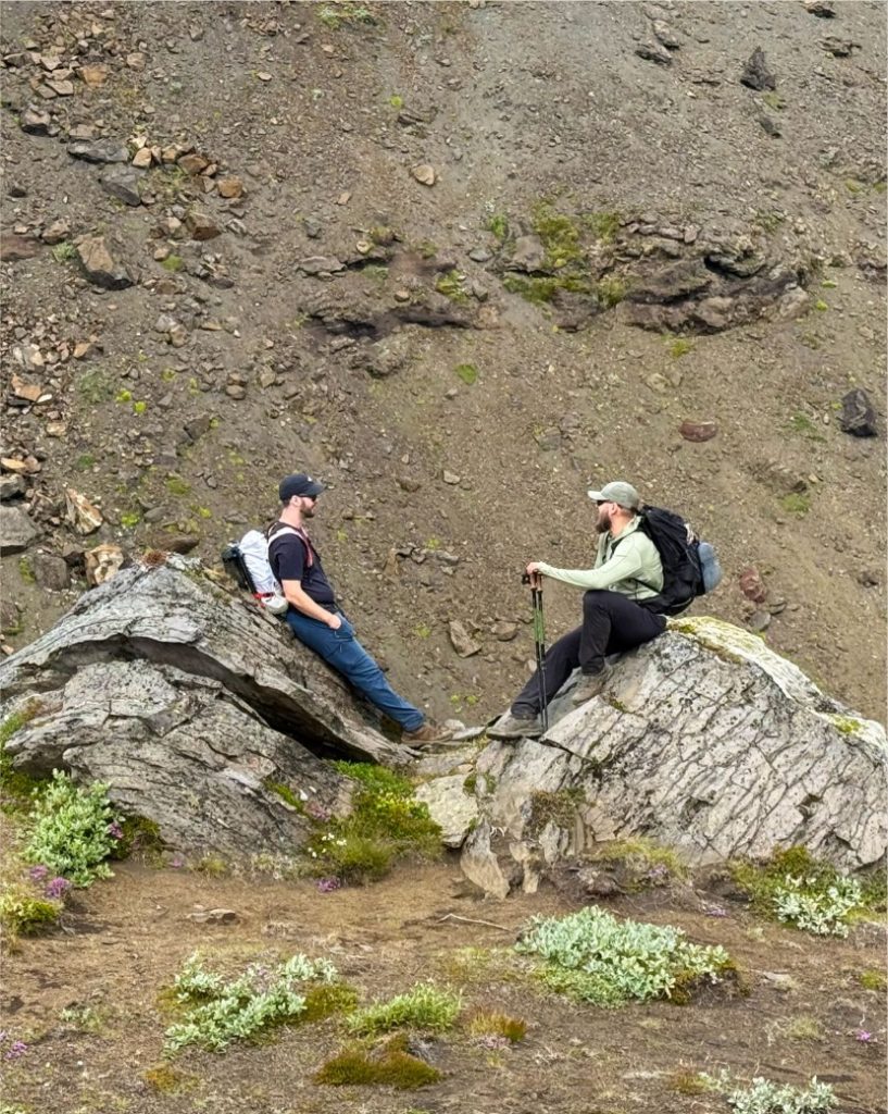Hikers on a private tour in Iceland