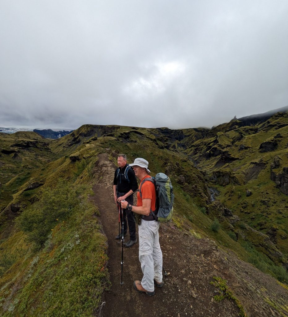 Two hikers on a private tour - Private Tours in Iceland
