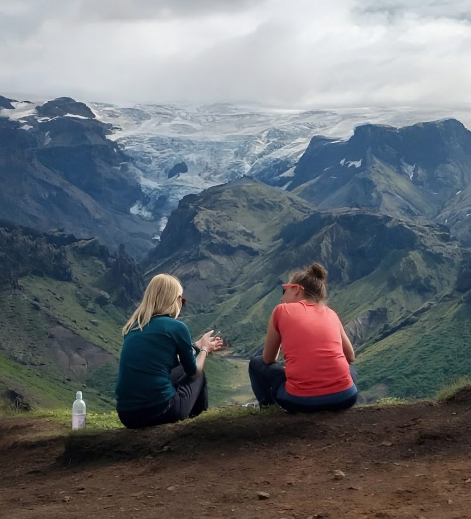 Two hikers on a private tour - Private Tours in Iceland